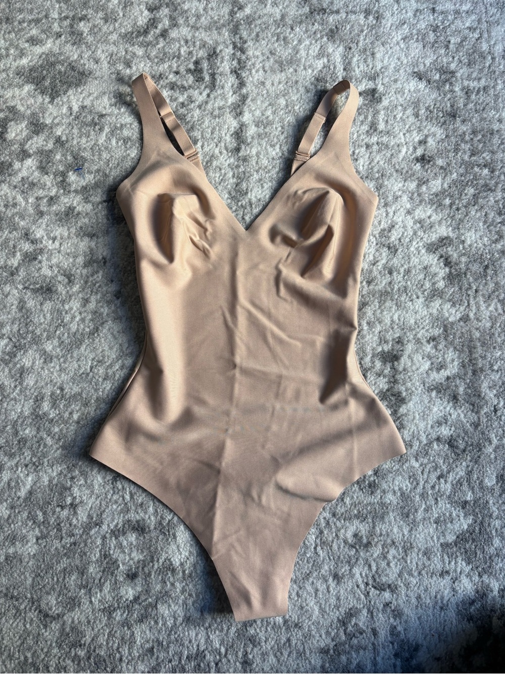 SKIMS Beige/Taupe Sculpting One-Piece Bodysuit